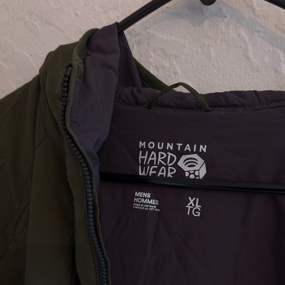 Mountain Hardwear Men's X-Large Kor Strata Hooded Jacket, Dark Bolt - Picture 2 of 5